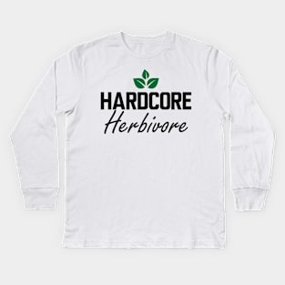 Hardcore Herbivore Kids Long Sleeve T-Shirt